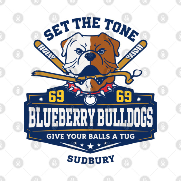Shoresy Hoodie Merch - Hockey Jersey Sudbury Blueberry Bulldogs by celestial_artworks