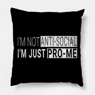 Selective Socializing Pillow