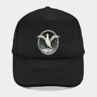 Albatross Ocean Wildlife Illustration Hat