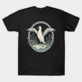 Albatross Ocean Wildlife Illustration T-Shirt