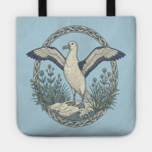 Albatross Ocean Wildlife Illustration Tote