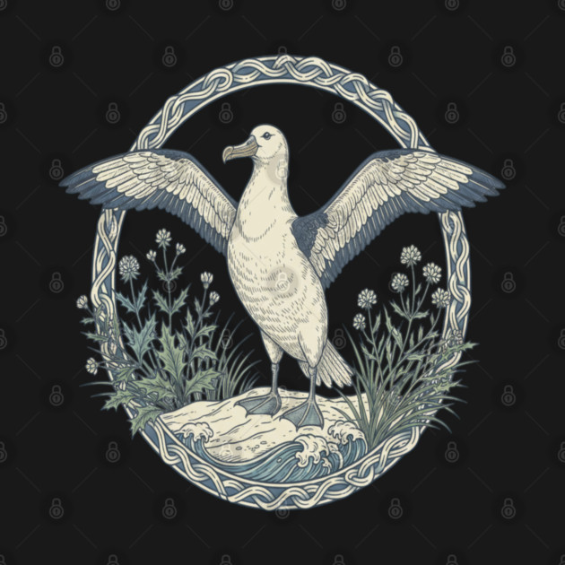 Albatross Ocean Wildlife Illustration by BirdsnStuff