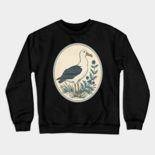 Albatross Maritime Sea Holly Art Crewneck Sweatshirt