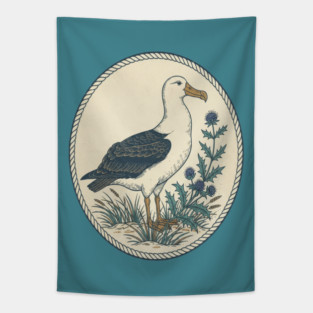 Albatross Maritime Sea Holly Art Tapestry