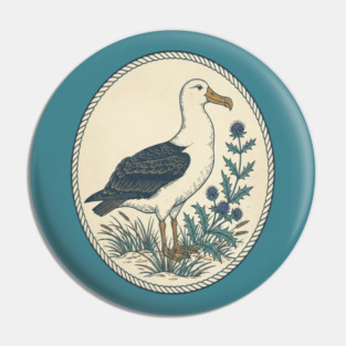 Albatross Maritime Sea Holly Art Pin
