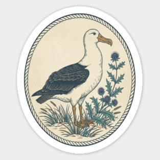 Albatross Maritime Sea Holly Art Magnet