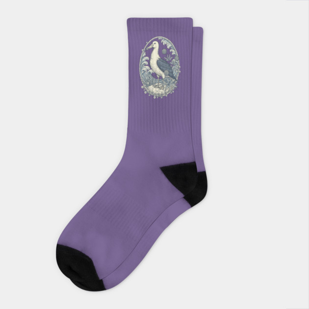 Nautical Albatross Ocean Wildlife Art Socks by BirdsnStuff