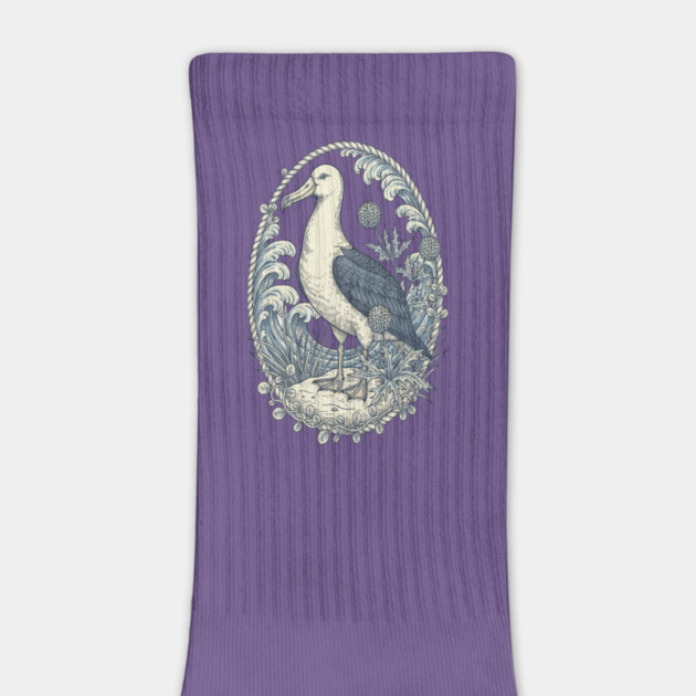 Nautical Albatross Ocean Wildlife Art by BirdsnStuff