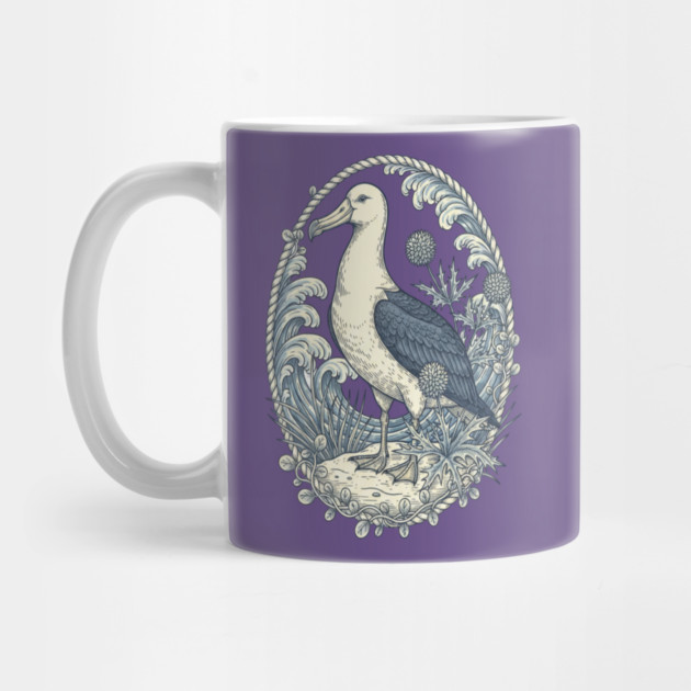 Nautical Albatross Ocean Wildlife Art by BirdsnStuff