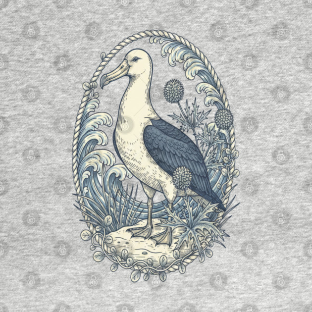 Nautical Albatross Ocean Wildlife Art by BirdsnStuff