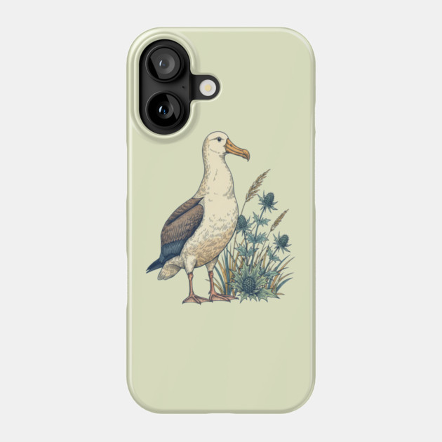 Coastal Albatross Dune Wildlife Art Phone Case by BirdsnStuff
