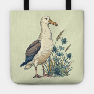 Coastal Albatross Dune Wildlife Art Tote