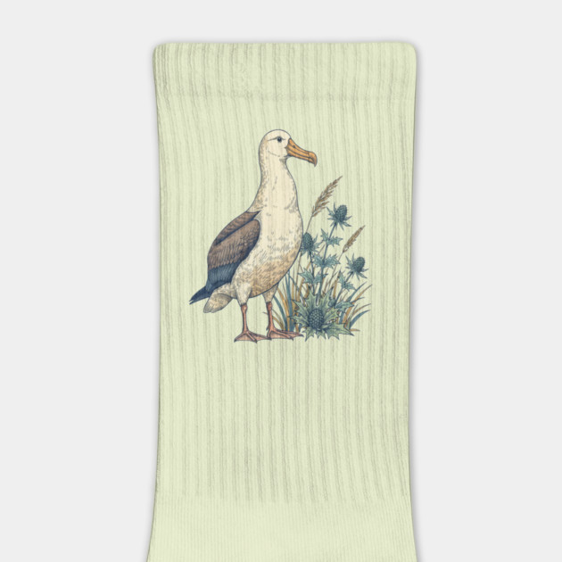 Coastal Albatross Dune Wildlife Art by BirdsnStuff