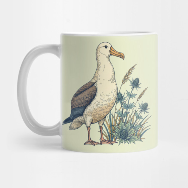 Coastal Albatross Dune Wildlife Art by BirdsnStuff