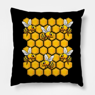 S2 Beekeeping Beekeeper Bee Bees Beehive Honeybees Apiary Apiculture (103) Pillow