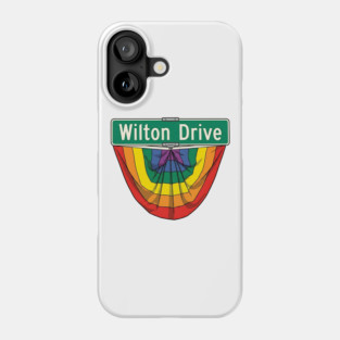 Wilton Drive Rainbow Pride Street Sign Phone Case