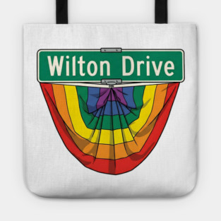 Wilton Drive Rainbow Pride Street Sign Tote