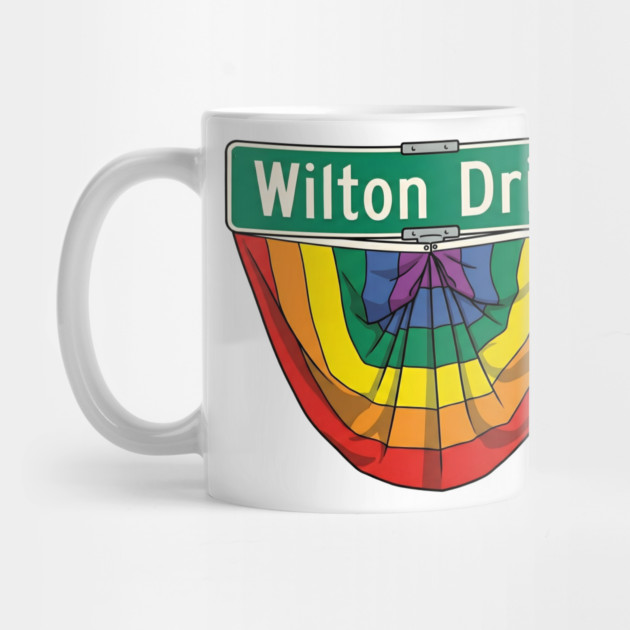 Wilton Drive Rainbow Pride Street Sign by WarFX Designs