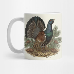 Capercaillie Pine Forest Wildlife Art Mug