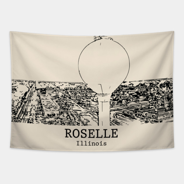 Roselle - Illinois Tapestry by Lakeric