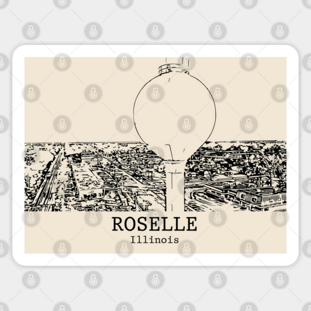 Roselle - Illinois Sticker by Lakeric