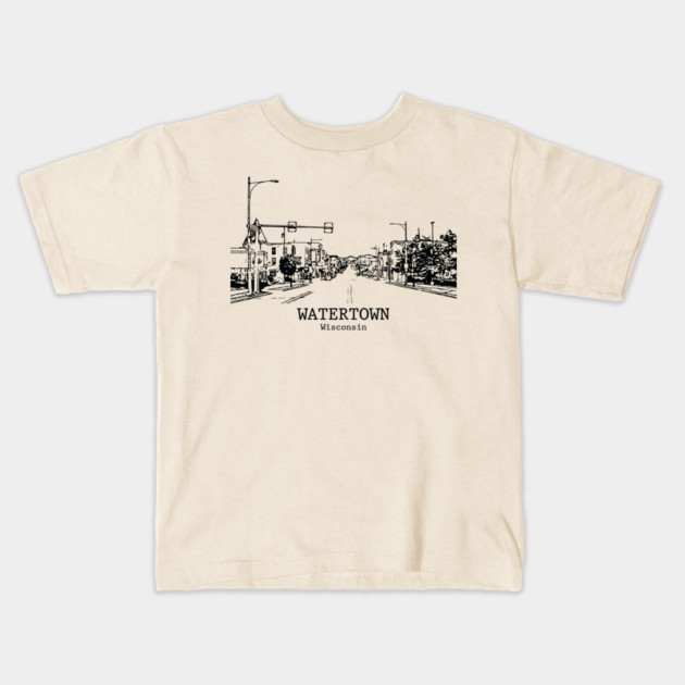 Watertown - Wisconsin Kids T-Shirt by Lakeric