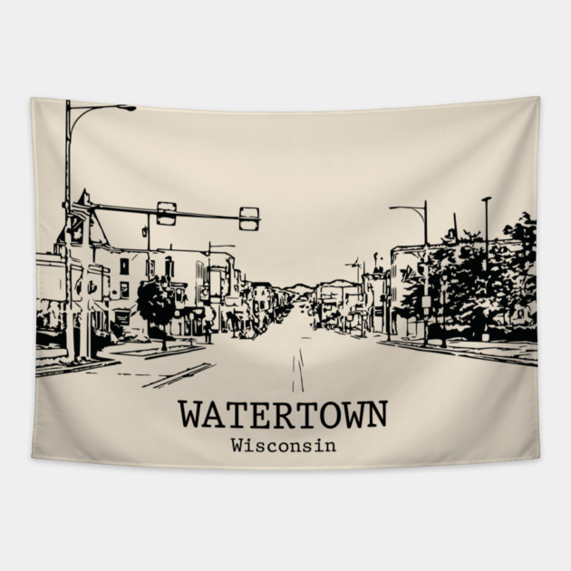 Watertown - Wisconsin Tapestry by Lakeric