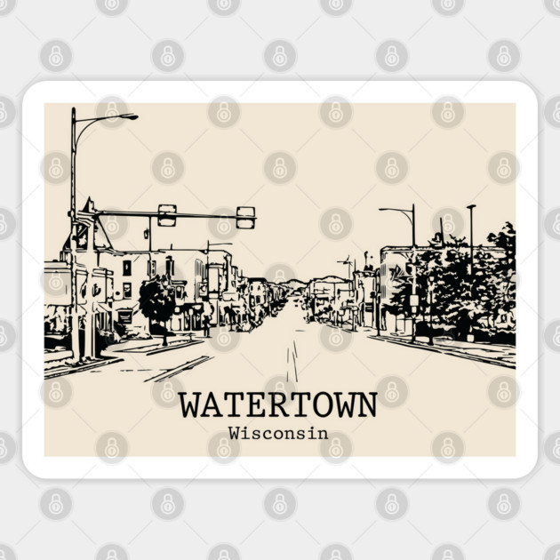 Watertown - Wisconsin Sticker by Lakeric
