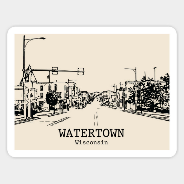 Watertown - Wisconsin Magnet by Lakeric