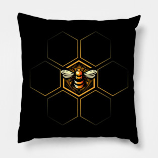 S2 Beekeeping Beekeeper Bee Bees Beehive Honeybees Apiary Apiculture (118) Pillow