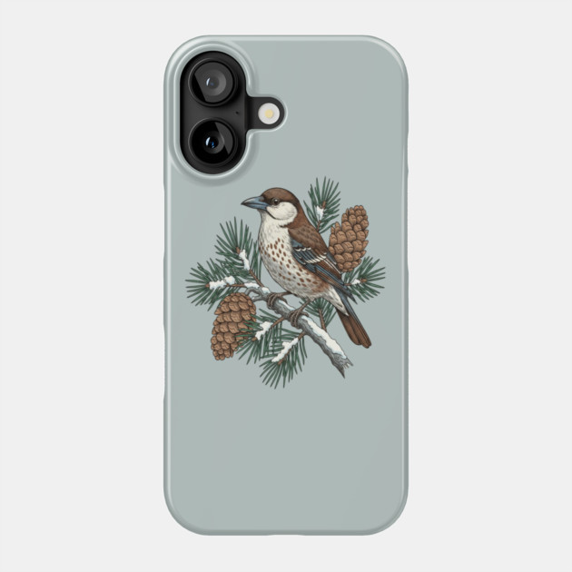 Nutcracker Pine Cone Wildlife Art Phone Case by BirdsnStuff