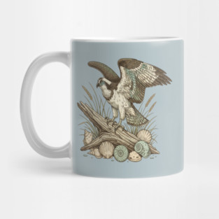 Osprey Driftwood Coastal Art Mug
