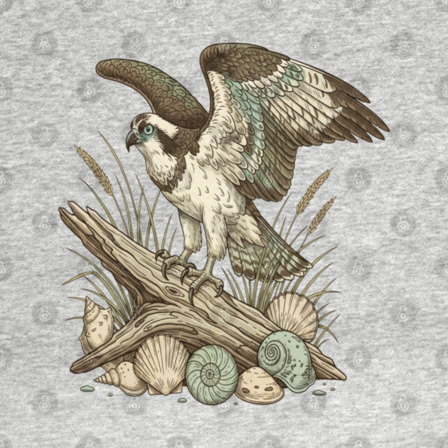 Osprey Driftwood Coastal Art by BirdsnStuff