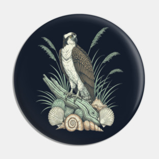 Osprey Nautical Shoreline Art Pin