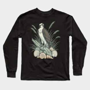 Osprey Nautical Shoreline Art Long Sleeve T-Shirt