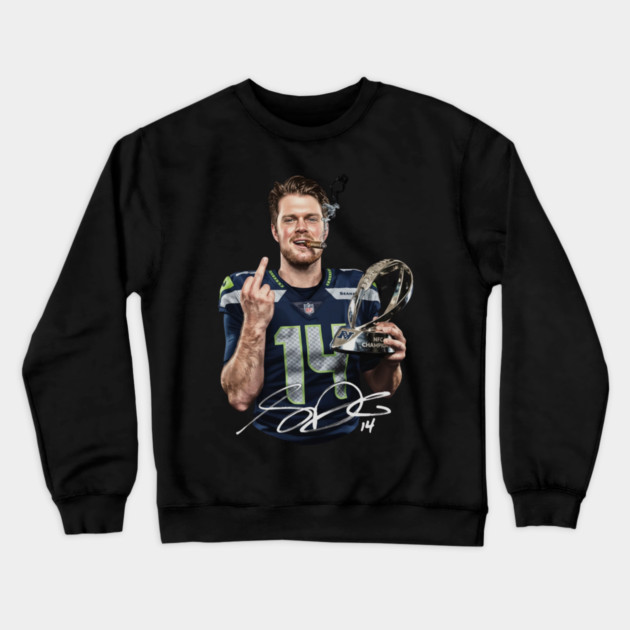 Sam-Darnold Crewneck Sweatshirt by dtr_art