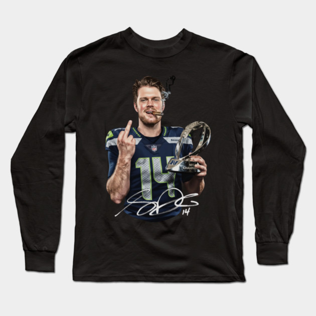 Sam-Darnold Long Sleeve T-Shirt by dtr_art