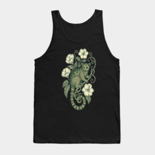 Kinkajou Jungle Vine Wildlife Art Tank Top