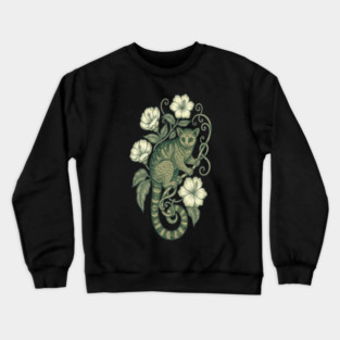 Kinkajou Jungle Vine Wildlife Art Crewneck Sweatshirt