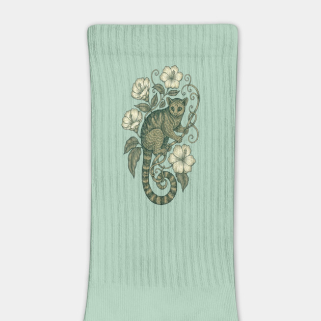 Kinkajou Jungle Vine Wildlife Art by BirdsnStuff