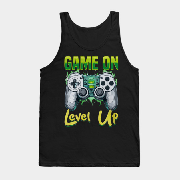 Gamer Gaming Game On Level Up Tank Top by yangho