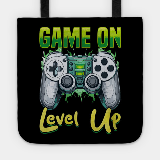 Gamer Gaming Game On Level Up Tote by yangho