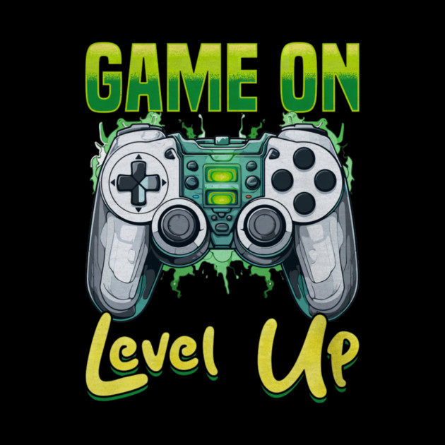 Gamer Gaming Game On Level Up by yangho
