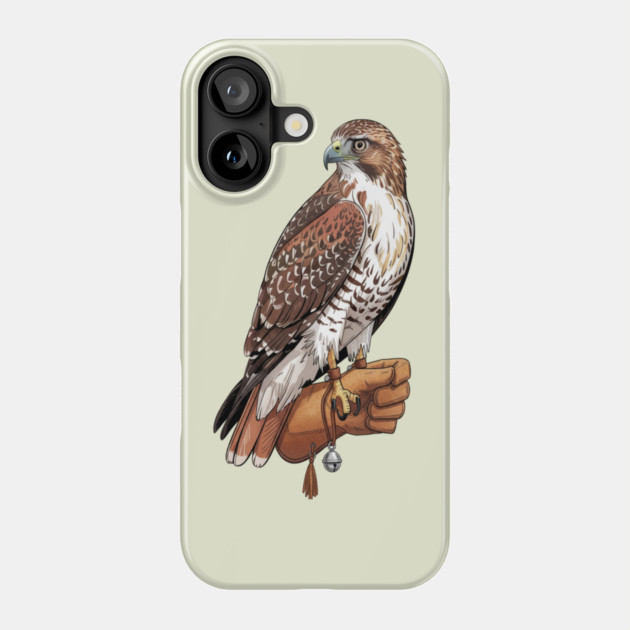 Falconer Hawk Wildlife Art Phone Case by BirdsnStuff