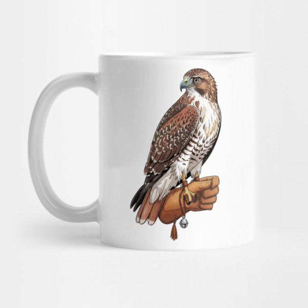 Falconer Hawk Wildlife Art by BirdsnStuff