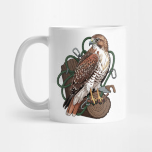 Arborist Hawk Outdoor Wildlife Art Mug