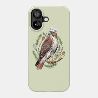 Chef Hawk Culinary Wildlife Design Phone Case