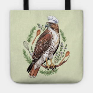 Chef Hawk Culinary Wildlife Design Tote
