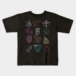 Sleep Token Sigils Design Kids T-Shirt