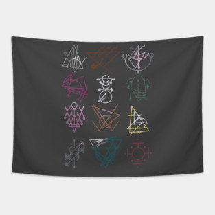 Sleep Token Sigils Design Tapestry